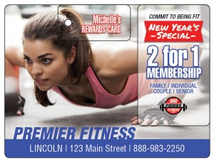 Plastic Postcard Fitness Membership Marketing 10