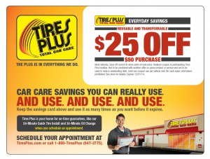 Tire and Auto Service Gift Card Mailer